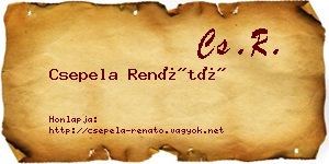 Csepela Renátó névjegykártya